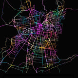 Canvas Santiago Street Map