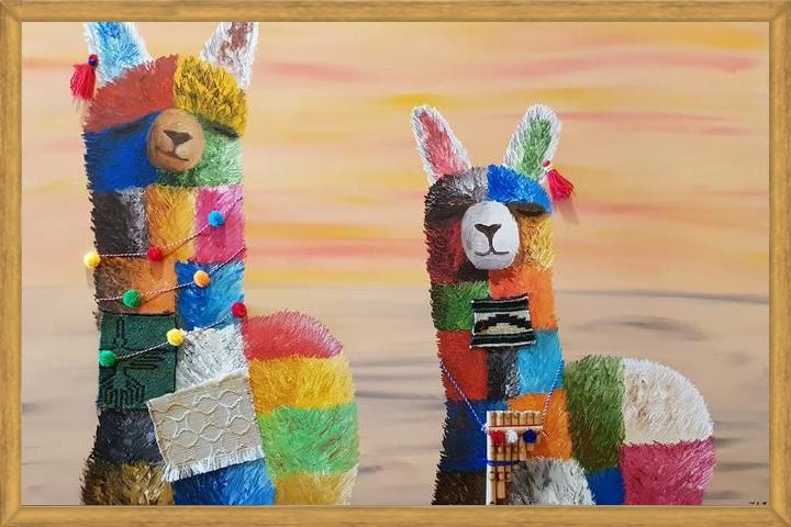 Cuadro Alpacas