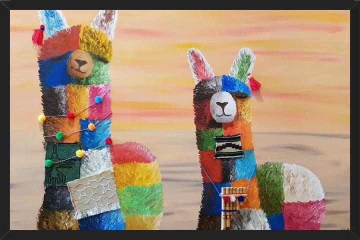 Cuadro Alpacas