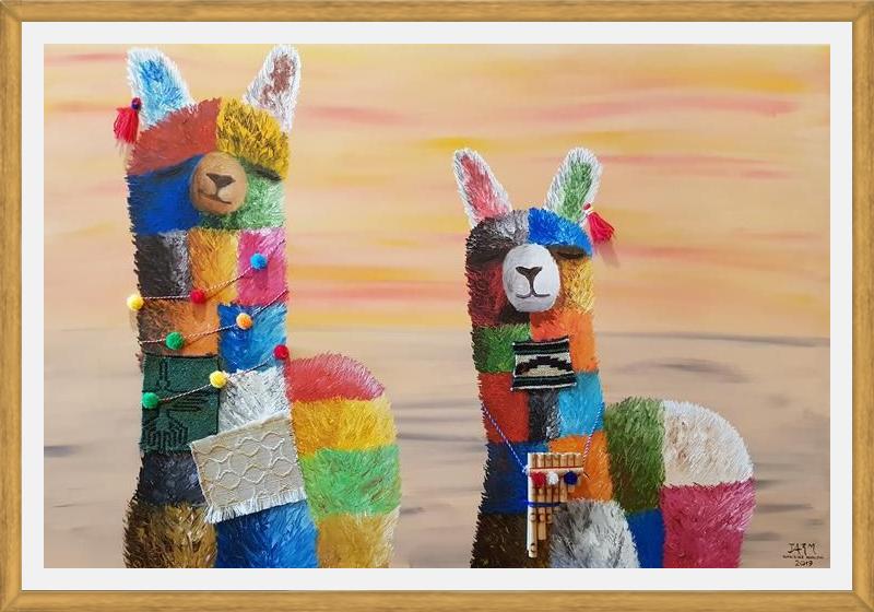 Cuadro Alpacas
