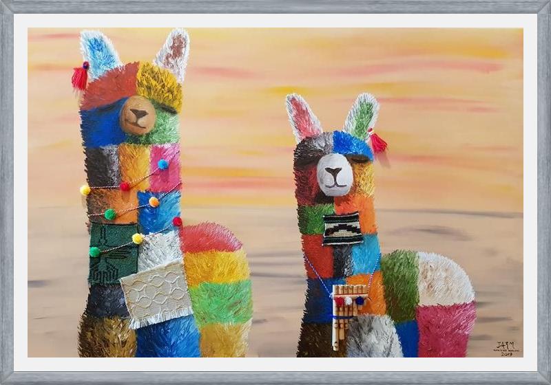 Cuadro Alpacas