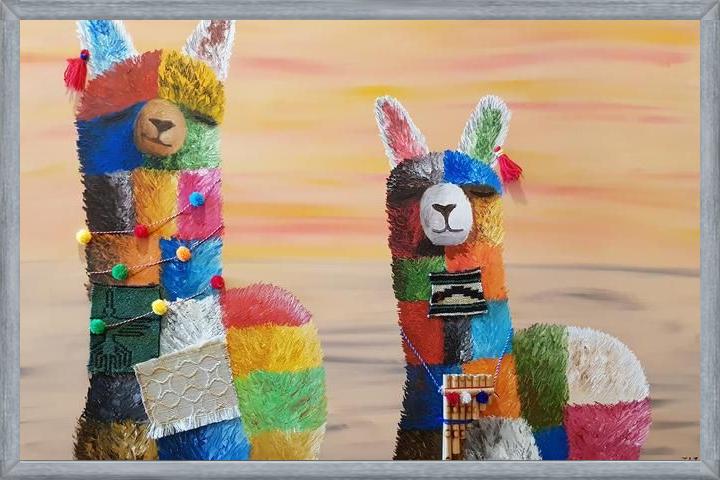Cuadro Alpacas