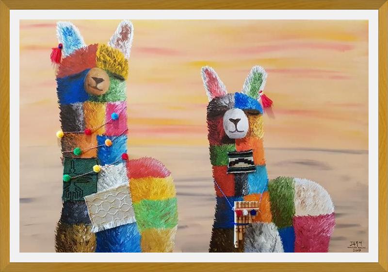 Cuadro Alpacas