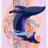 Cuadro Ballena Colores