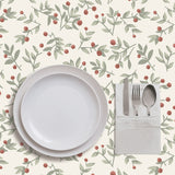 Mantel de Hule Botanical Red