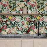 Papel Mural Pattern Floral and Birds III