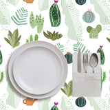 Mantel de Hule Cactus and Flowers Tropical Pattern