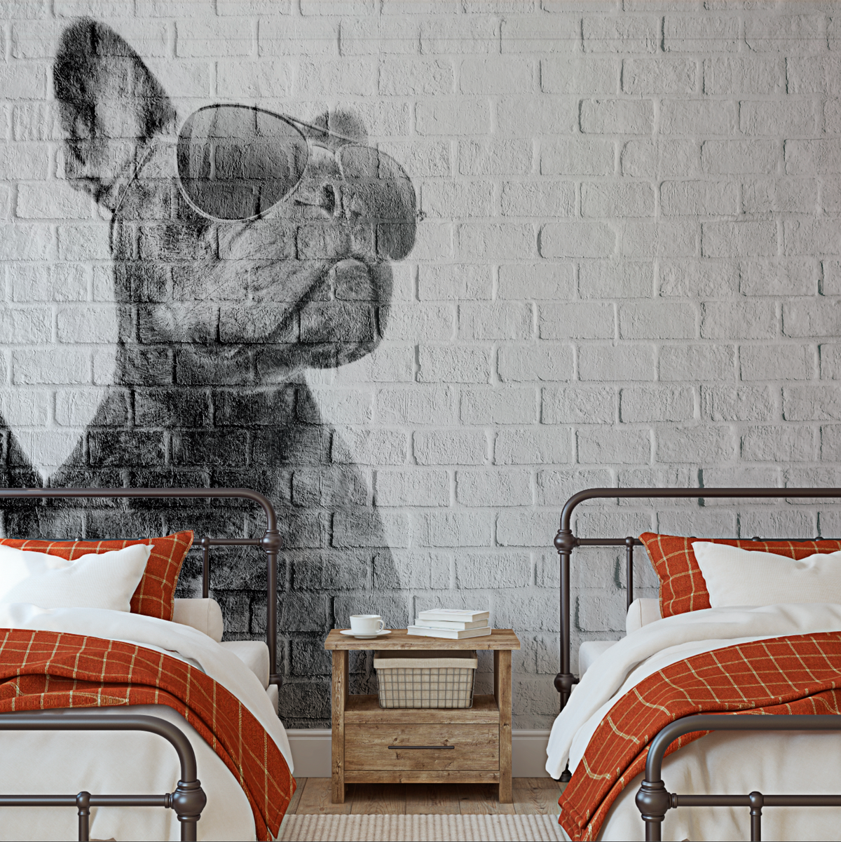 Papel Mural Black Dog