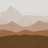 Papel Mural Abstract mountain brown