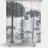 Cortina de Baño Mural Bosque de Araucarias