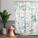 Cortina de Baño Eucalyptus Pattern