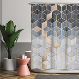 Cortina de Baño Soft Blue Gradient