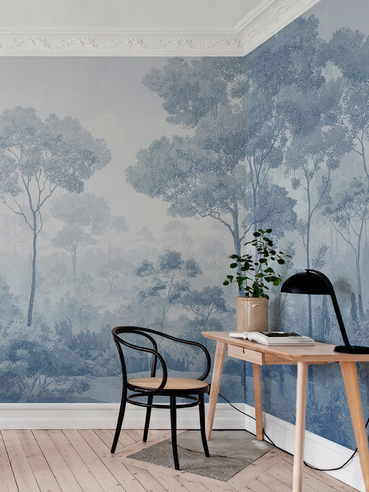 Papel Mural Dosel II Azul