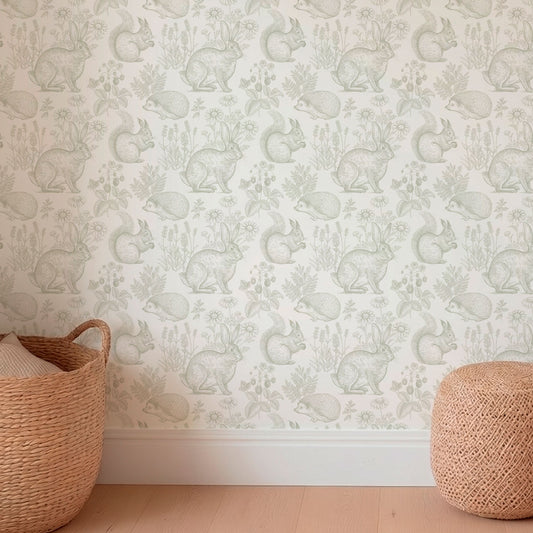 Papel Mural Dulce Bosque Pistacho
