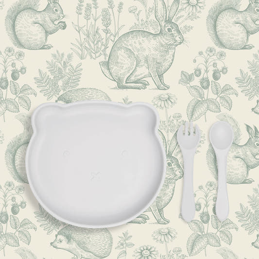 Mantel de Hule Dulce Bosque verde agua