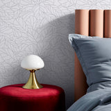 Papel Mural Lyrata Blanco (Gris Claro)
