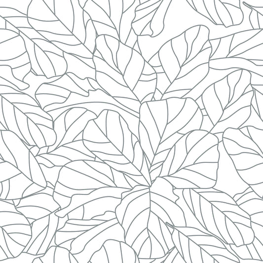 Papel Mural Lyrata Gris Oscuro