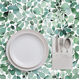 Mantel de Hule Leaffy Eucalyptus Green