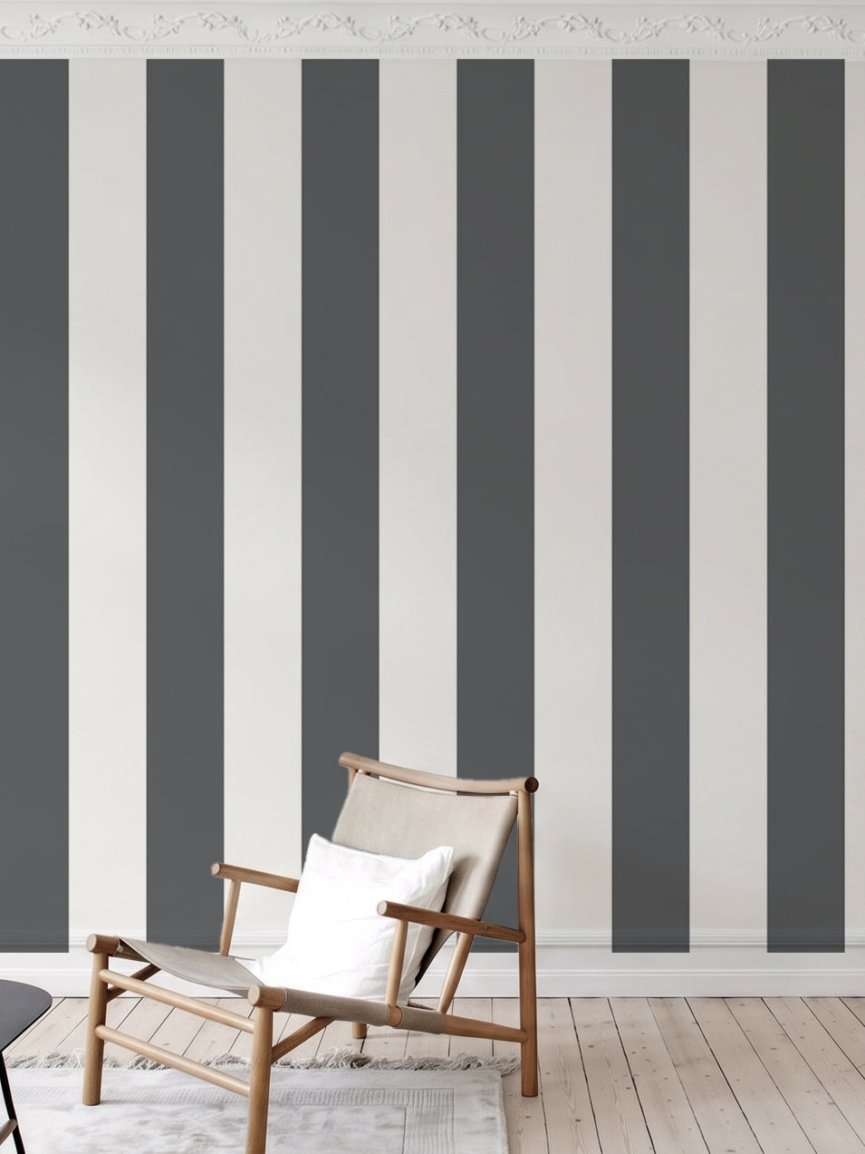 Papel Mural Line Web Gray