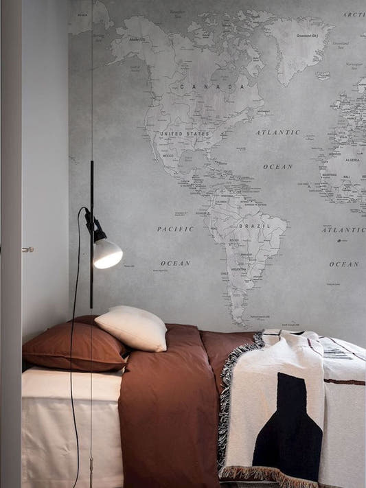 Papel Mural Mapa B&N