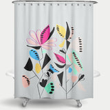 Cortina de Baño Modern floral forms 01