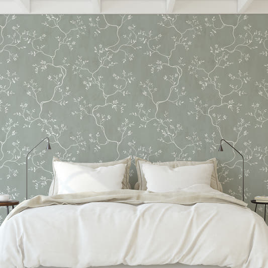 Papel mural Branche Verte