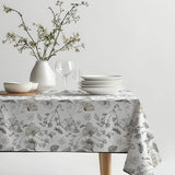 Mantel de Hule Plantas y Flores Beige