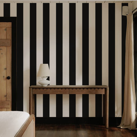 Papel Mural Stripes Black