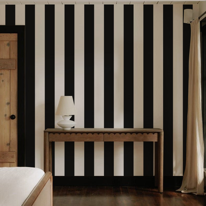 Papel Mural Stripes Black