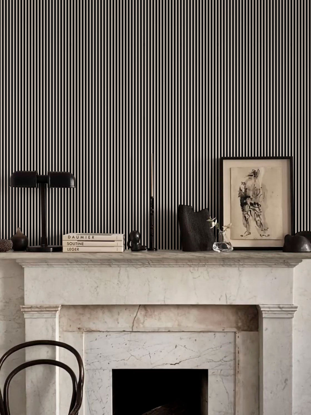 Papel Mural Ram Black