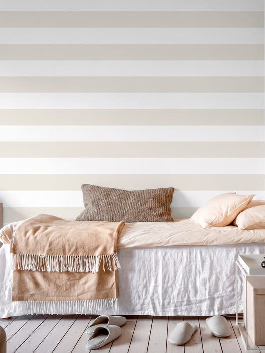 Papel Mural Sage Beige Horizontal