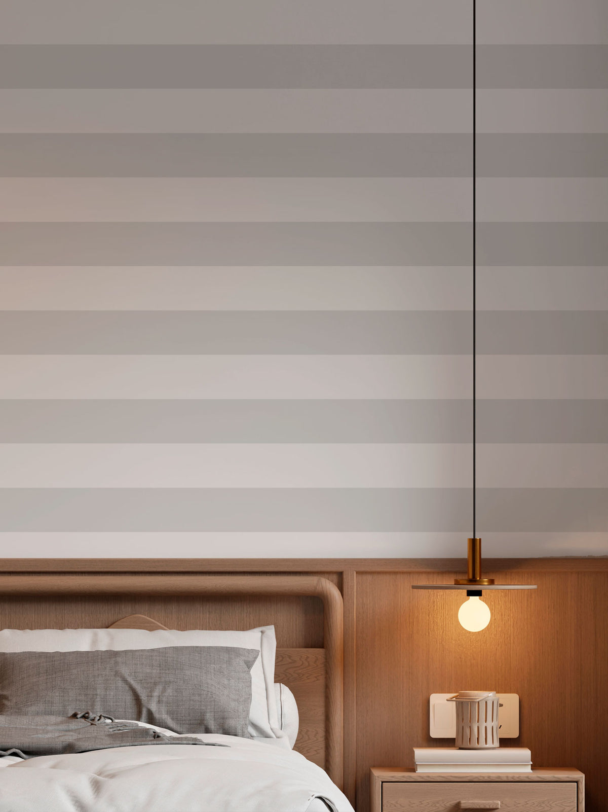 Papel Mural Sage Cool Gray Horizontal