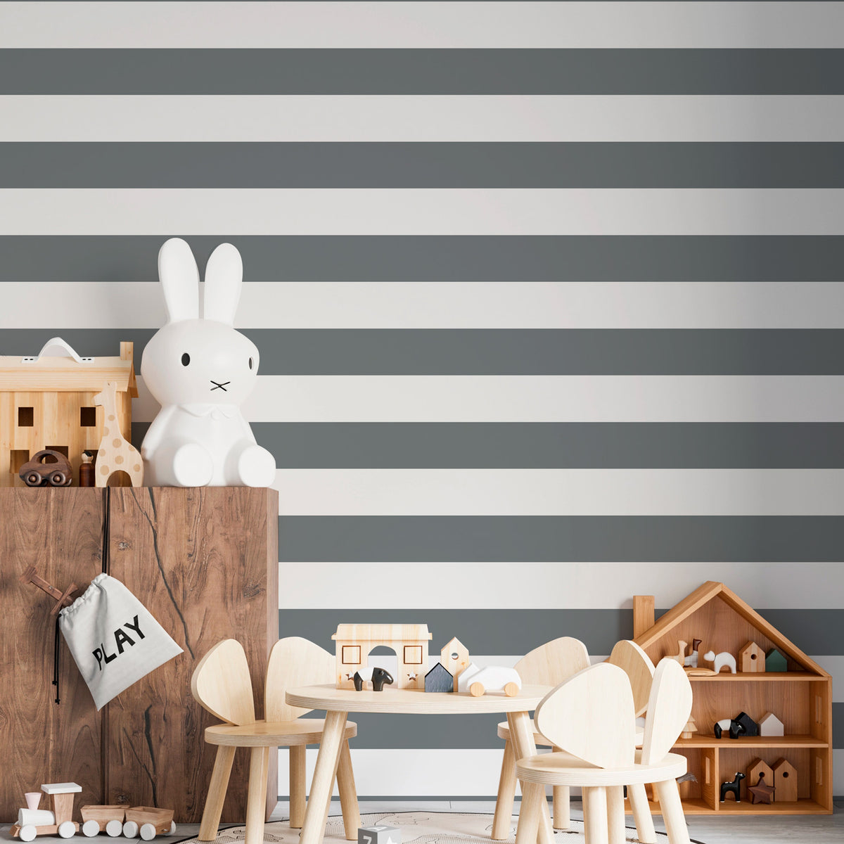 Papel Mural Sage Gray Horizontal