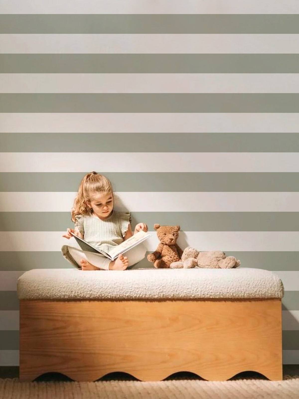 Papel Mural Sage Green Horizontal
