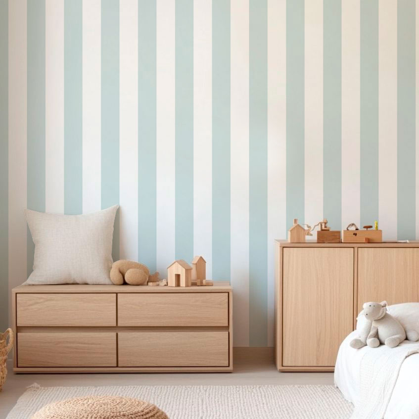 Papel Mural Sage Light Blue