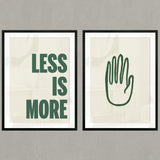Set de Cuadros Less is More