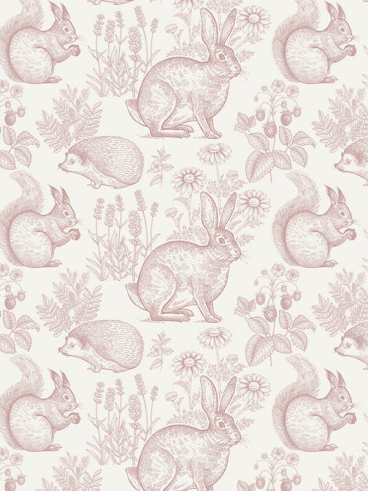 Papel Mural Dulce Bosque Rosado