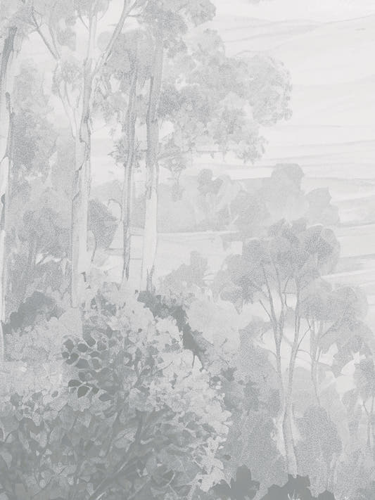 Papel Mural Dosel I Gris
