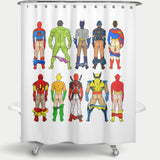 Cortina de Baño Superhero Butts