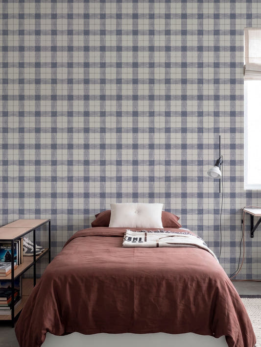 Papel Mural Thick and Thin Blue
