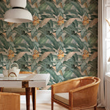 Papel Mural Tropical Banana Vintage