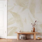 Papel Mural Tropical leaves in foggy forest