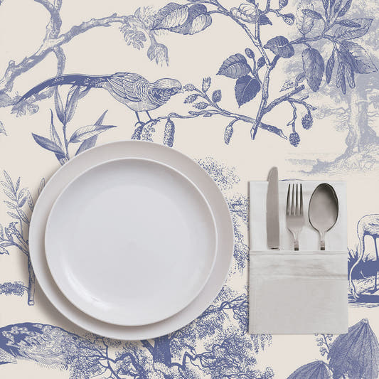 Mantel de Hule Vintage Nature Blue
