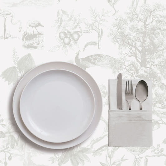 Mantel de Hule Vintage Nature Gray