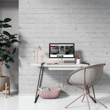 Papel Mural White Bricks