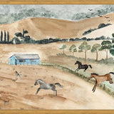 Cuadro Campo y caballos