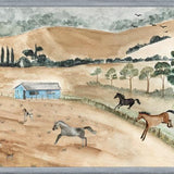 Cuadro Campo y caballos