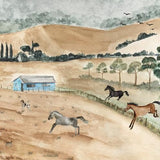 Canvas Campo y caballos