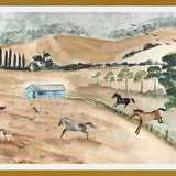 Cuadro Campo y caballos