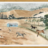 Cuadro Campo y caballos